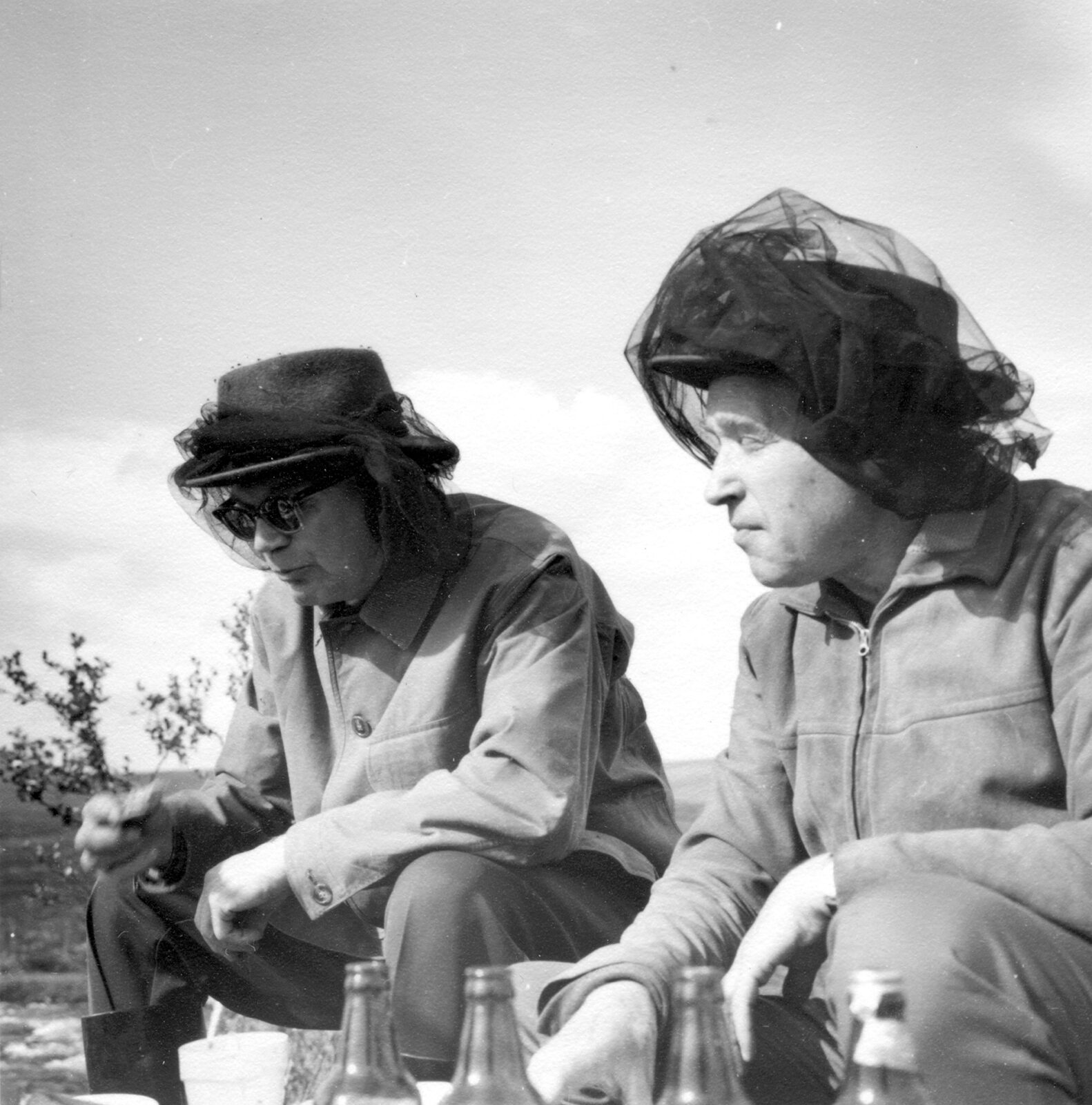 1962 UKK ja Veli Merikoski Poroenolla Urho Kekkosen arkisto